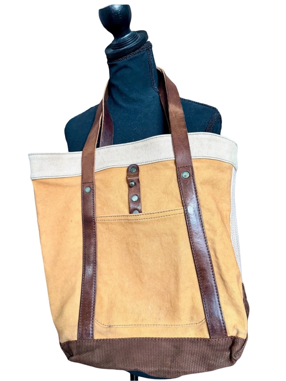 Vintage Reproduction by Levi’s Vintage Clothing - Tote Bag in Mustard and Brown
